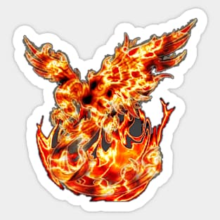 Phoenix on Fire Sticker